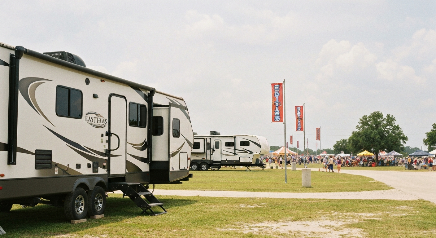 RV rental for East Texas State Fair near Gladewater